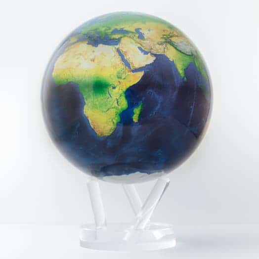 Erde Natural Mova Globe 8.5 "