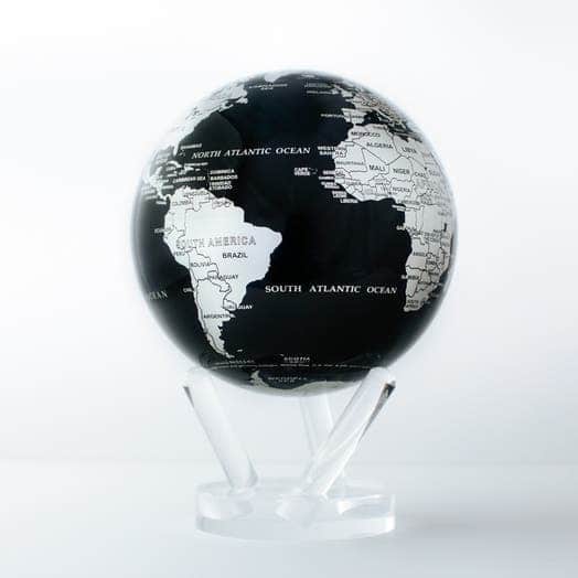 MOVA Globus Schwarz und Silber 6"