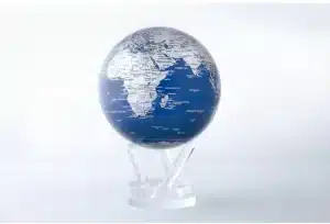 Mova Globe Blue und Silver 6 "