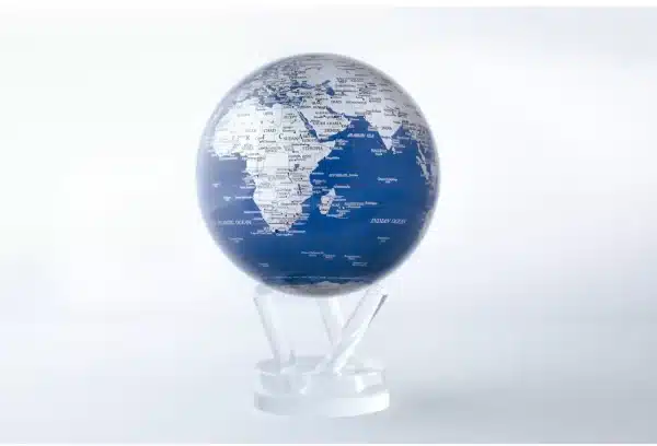 Mova Globe Blue und Silver 6 "