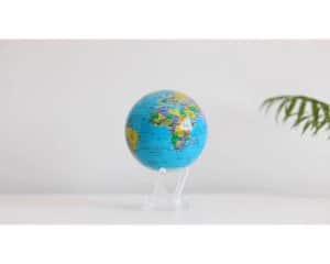 MOVA Globe In Blau Mit Politischer Karte