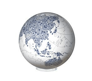 MOVA Globus Mini Blaue Herzen