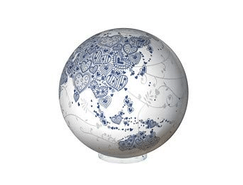 MOVA Globus Mini Blaue Herzen
