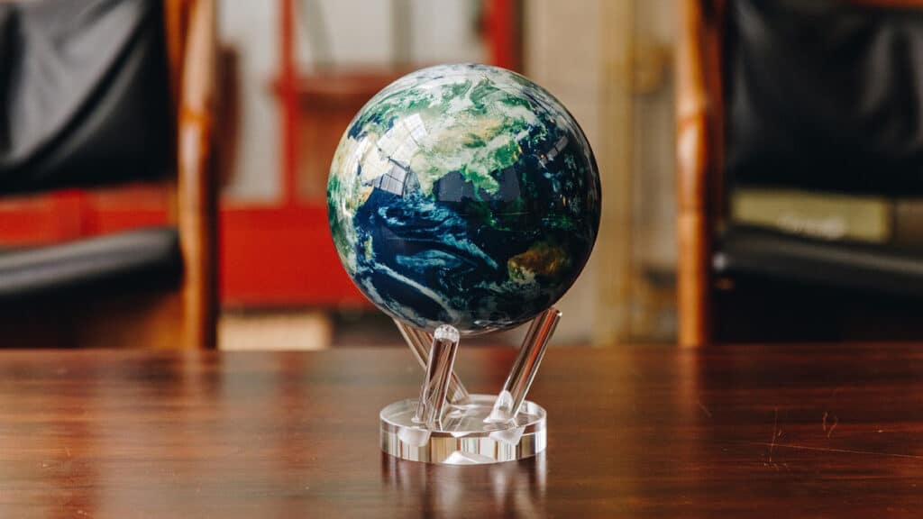 MOVA Earth Globe on a Table